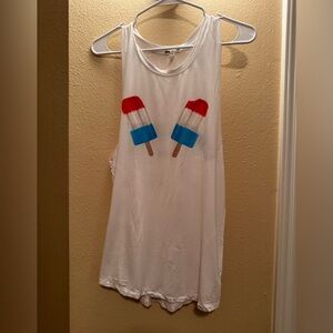 Women’s PINK Victoria's Secret White Tank Top